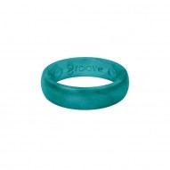 Groove Thin Silicone Ring - Ocean